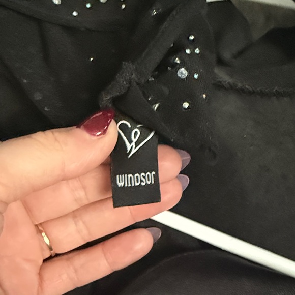 Windsor Black Long Sleeve Studded Dress - Picture 2 of 3